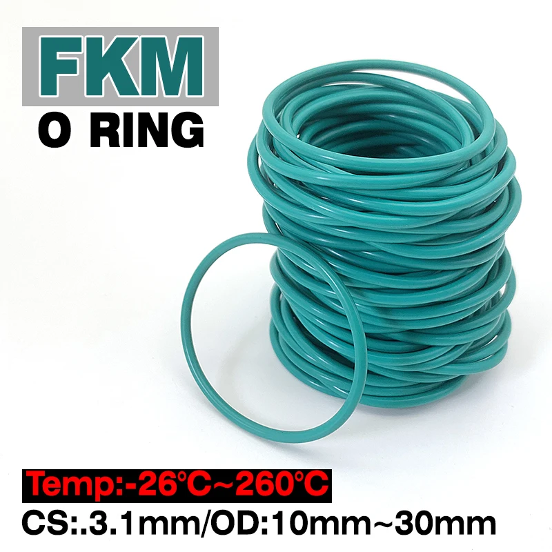 10Pcs Green Fkm/Flu…