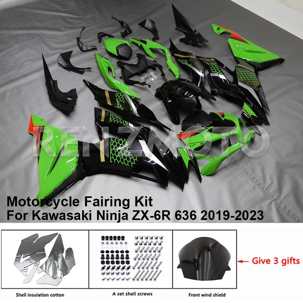 

K0619-101a Motorcycle Fairing Set Body Kit Plastic For Kawasaki Ninja ZX-6R 636 2019-2023 Accessories ABS Injection Bodywork