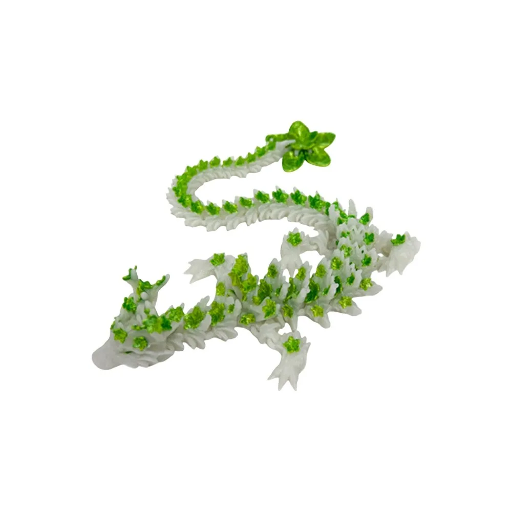 

Articulated 3D Printed Dragon Multi-joint Crafts Gifts Dragon Action Figure Desktop Decoration Movable Luminous Chinese Loong