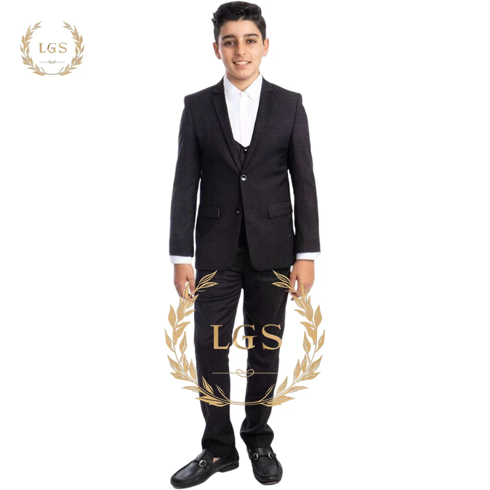 

Boys Linen Suit 3 Piece Set - Jacket + Pants + Waistcoat - Customized Suit Set for Formal Occasions, Events and Everyday Wear