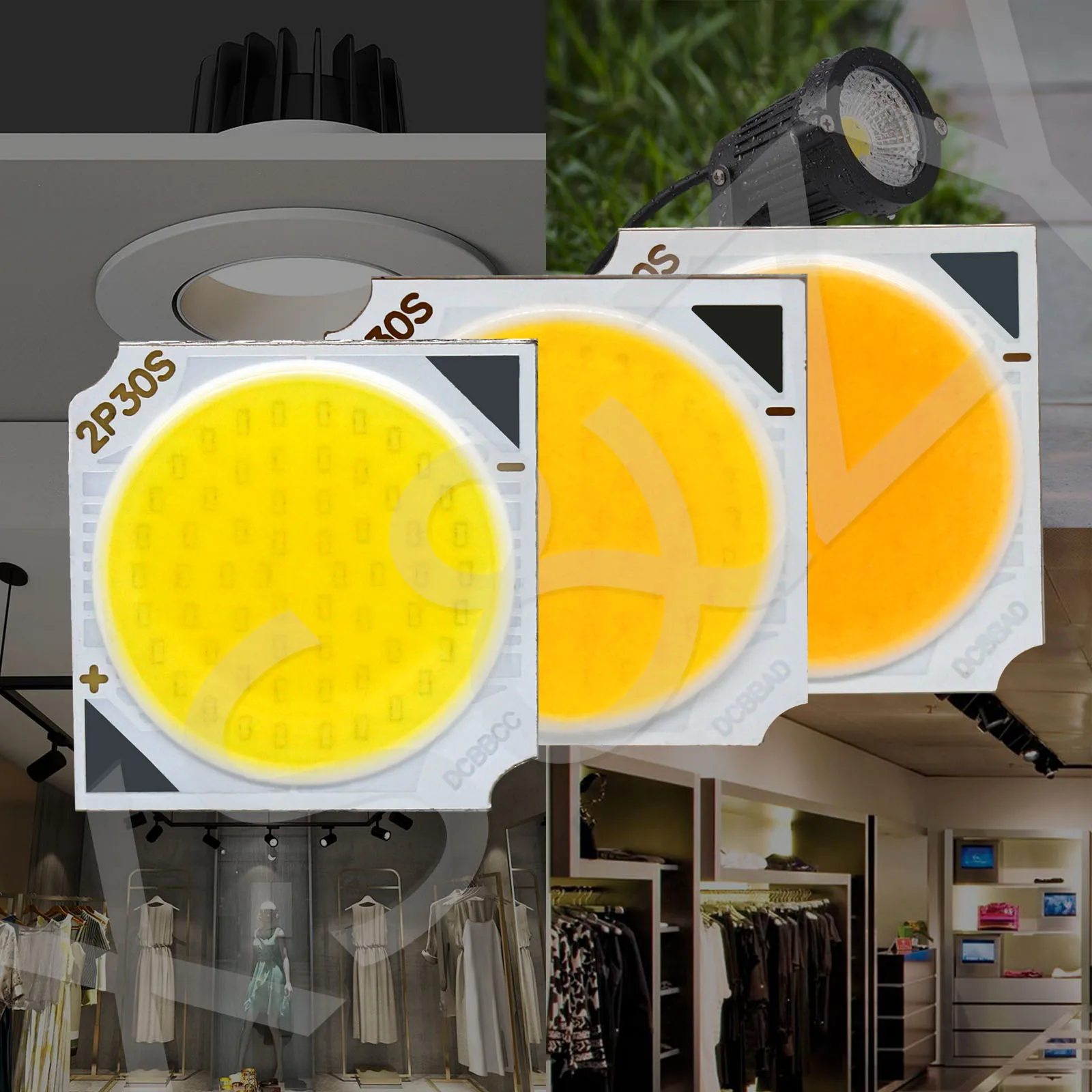 LED COB 1917mm wysoka moc 30W DC90-96V zimna biała naturalna biel ciepła biała 300mA do reflektora reflektor szynowy akcesoria oświetleniowe