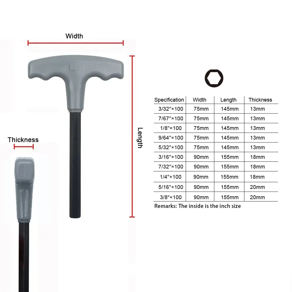 Wozobuy-tハンドル六角キーallenレンチツールセット、便利な収納スタンド、メトリックまたはインチ、スター、10個