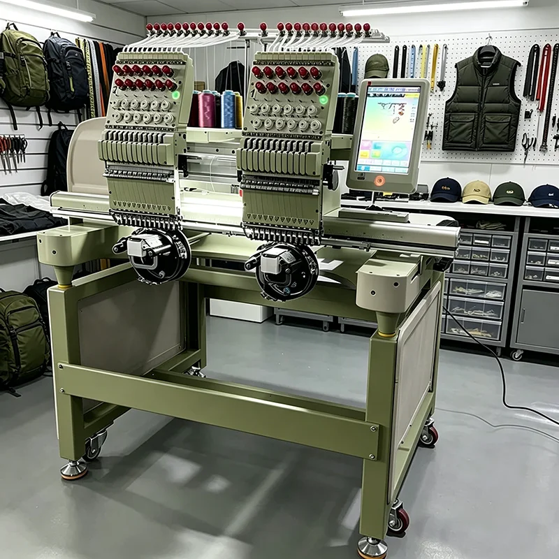 High Speed Automatic Embroidery Machine Multi Needle Industrial Monogram Equipment