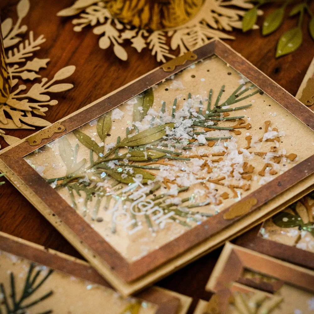 Lucky Goddess Metal Cutting Dies Baby’s Breath Branches Diy Scrapbooking Photo Album Decorative Embossing Paper Card Crafts