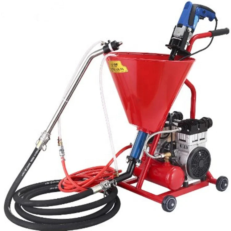 

Portable electric small cement mortar plaster putty spraying machine