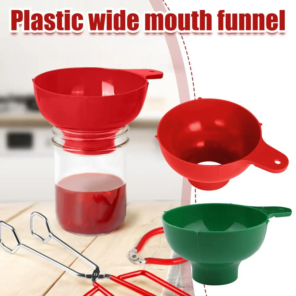 High-end Wide Mouth Funnel Plastic Popular Salad Dressing Liquid Wide Tools Gadgets Mouth Hopper Funnel Kitchen Canning Filter