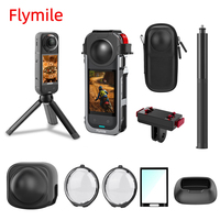 Flymile X5 Photography Accessorise for Insta360 X5 Panoramic Camera Mini Bag/Adapter Base/Lens Cap/Tempered Film/Tripod