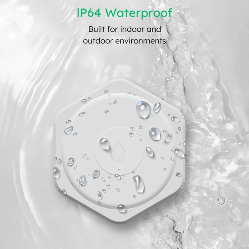Tuya Zigbee Water Leakage Sensor Level Detector Protection Against Water Leaks Alarm System Via Smart Life App Control