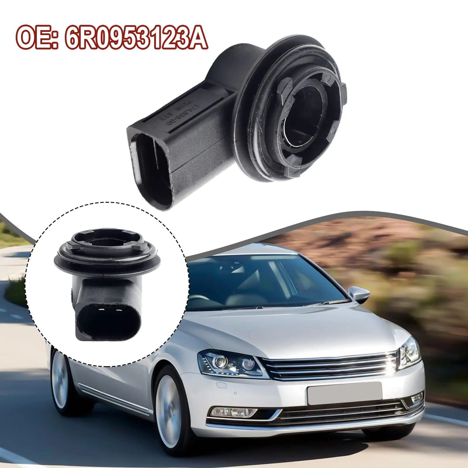 

Bulb Socket 6R0953123A Car Maintenance Wear-resistant High-quality Materials Replacement Installation For Golf