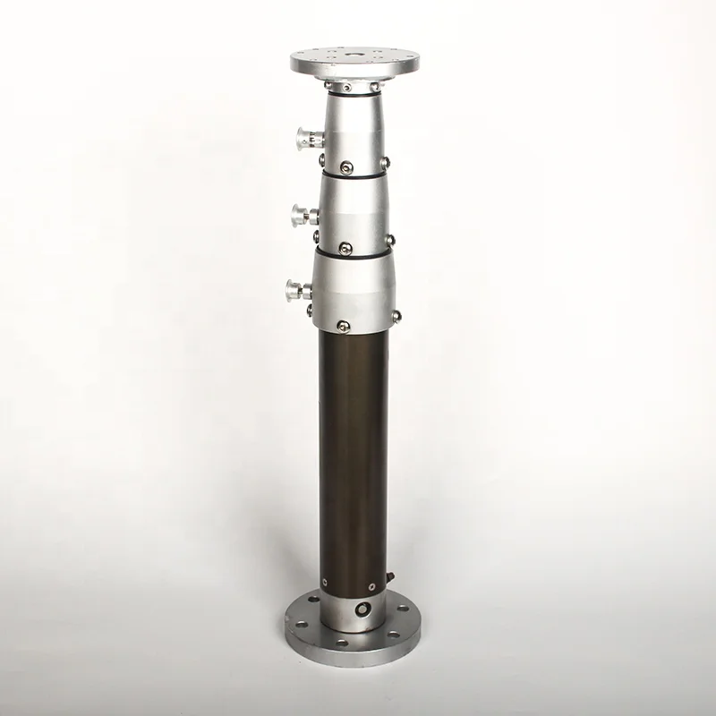 Self-locking telescopic mast aluminum manual or pneumatic telescopic rod for camera antenna and luminaire