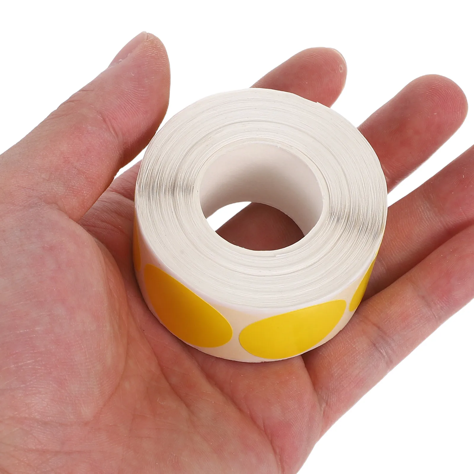 

1000Pcs Blank Round Dot Stickers 1 Inch Yellow Strong Adhesive Coding Labels Writable for Color Coding Garage Sale Inventory