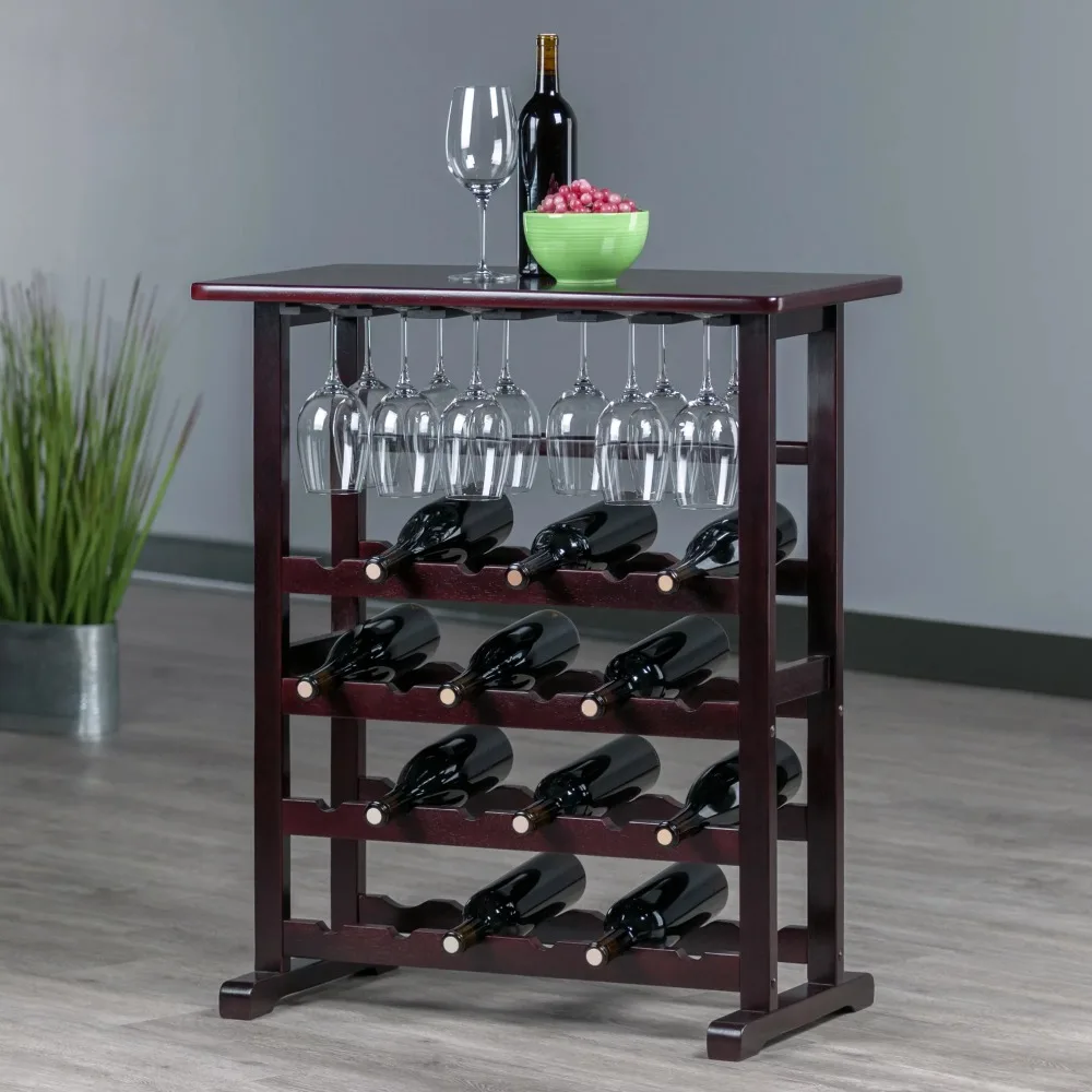 

Winsome Wood Vinny 24-Bottle Wine Rack, Espresso, Espresso Finish