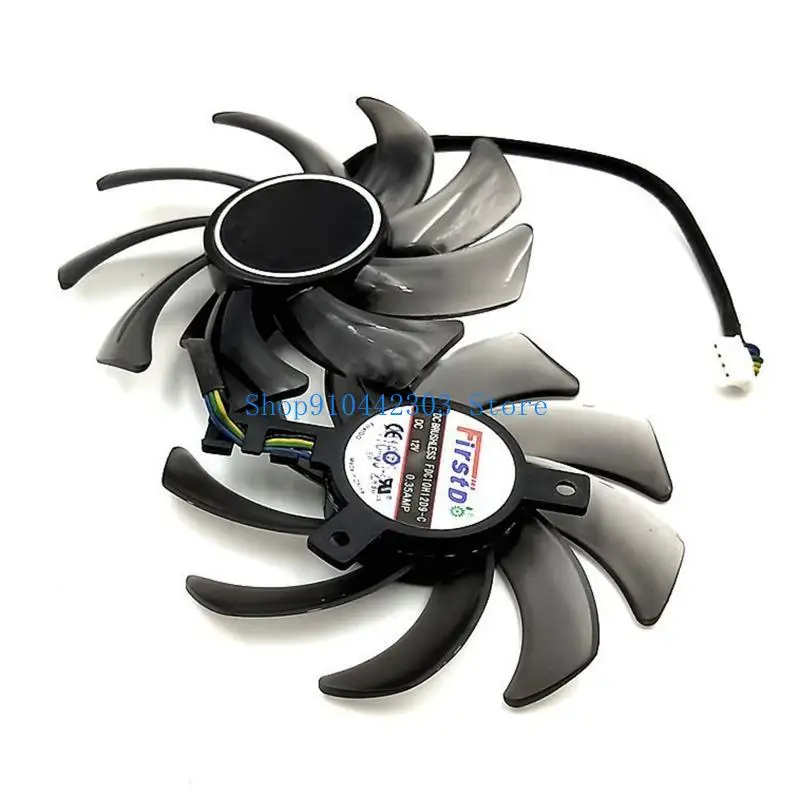 

652F 2PCS Graphics Card Cooling Fan 4P 85MM for GTX 1070/1070TI 1060 GTX1080 GPU