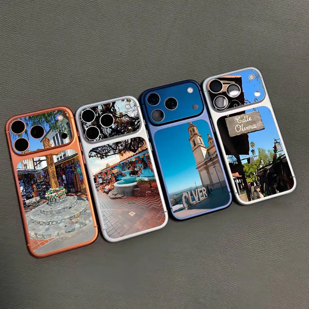 

Olvera Street For iPhone 17 proMax 17 pro Full Cover Decal Skin Wrap 3D Colorful Rear Protective Sticker Film