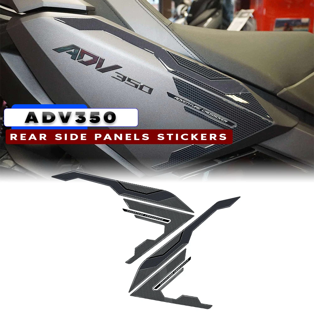 

For HONDA ADV350 ADV 350 2022 3D Motorcycle Resin Sticker Side side guards rear Tank Pad Anti Scratch Decal Non-slip TankPad