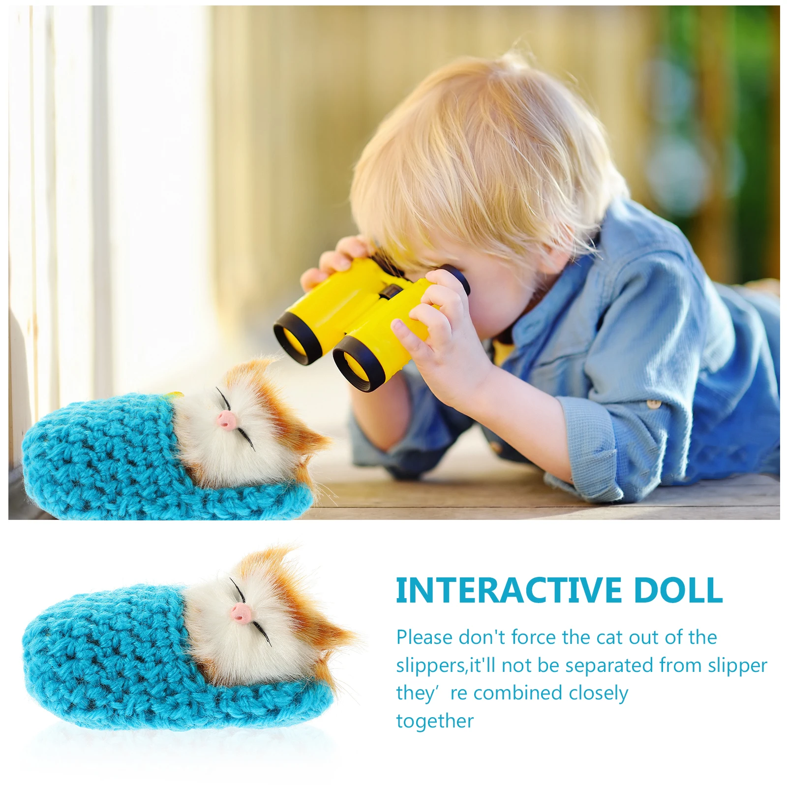 

Star Sleeping Cat In Slipper Mini Kitten Shoe Meows Sounds Decor Hand Gift s Boys Girls Blue Party Wedding Christmas