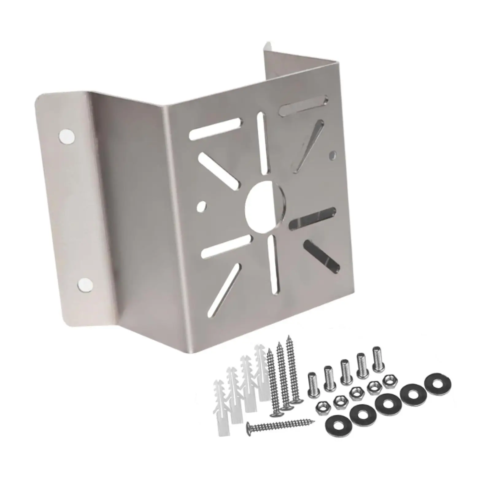 Camera Outside Corner Wall Mount Support, Pole Bracket Camera Corner Mounting Bracket, for Security Camera