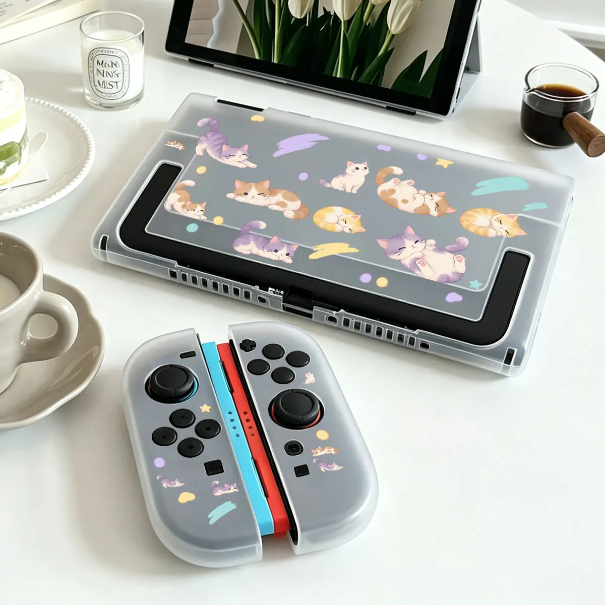 Hard Crystal Acrylic Protective Case Detachable Joy-Con Split-type Housing for Nintendo Switch 2 NS2 Console Dockable Base