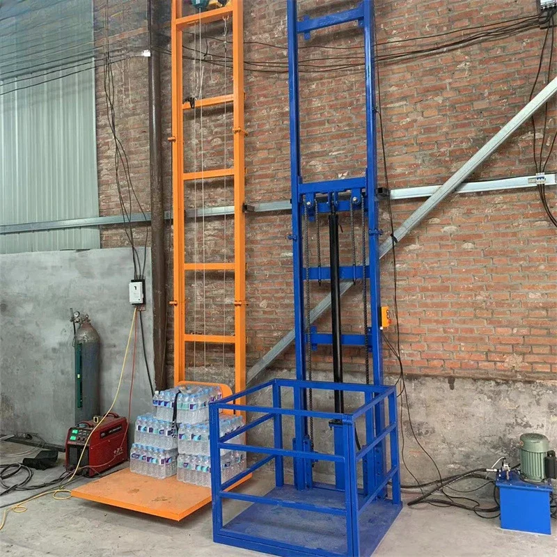 Electric Hydraulic Cargo Lift Platform Small Warehouse Household Simple Lifting System for Goods