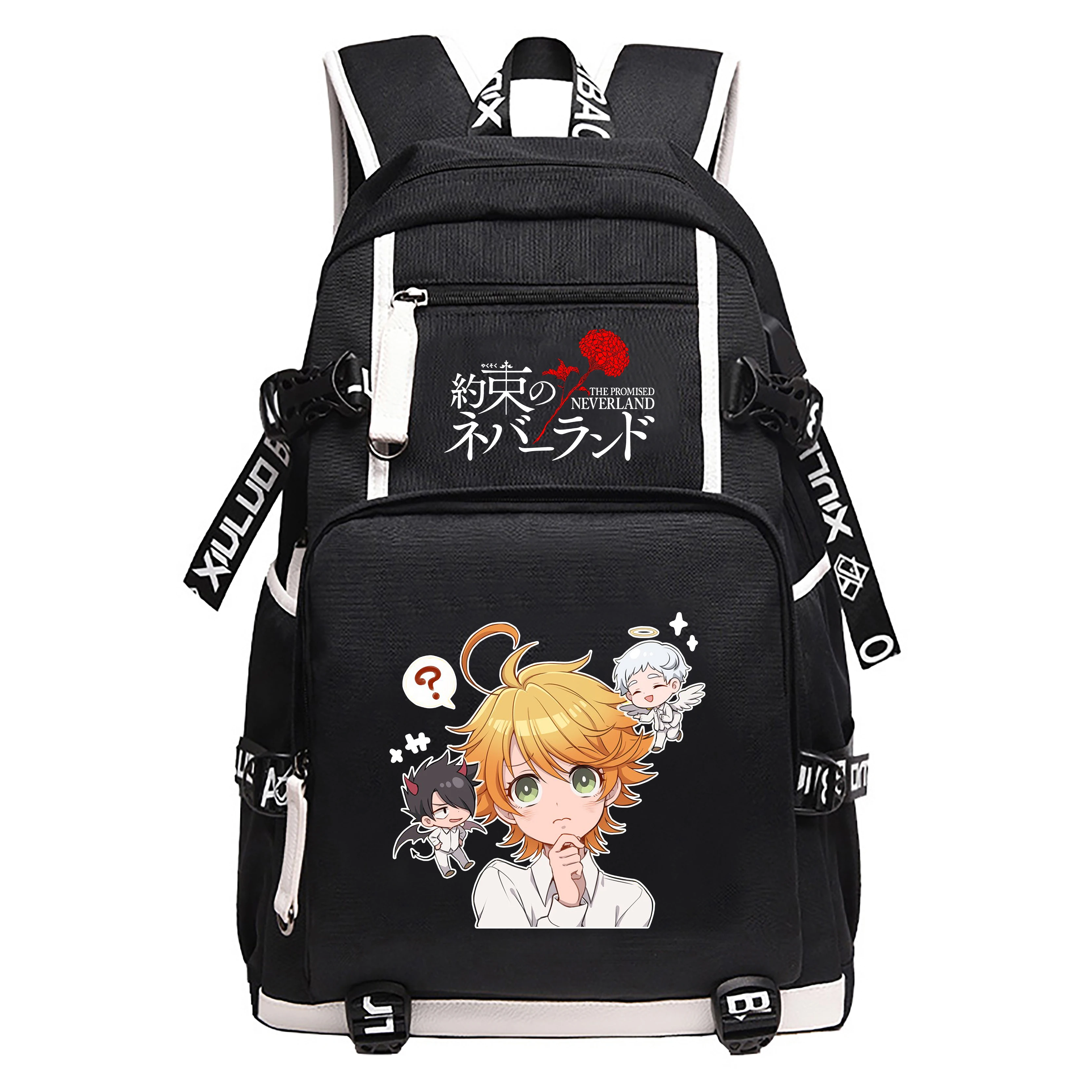 the-promised-neverland-oxford-school-bags-anime-bookbag-women-cartoon-travel-backpack-students-usb-laptop-bagpack