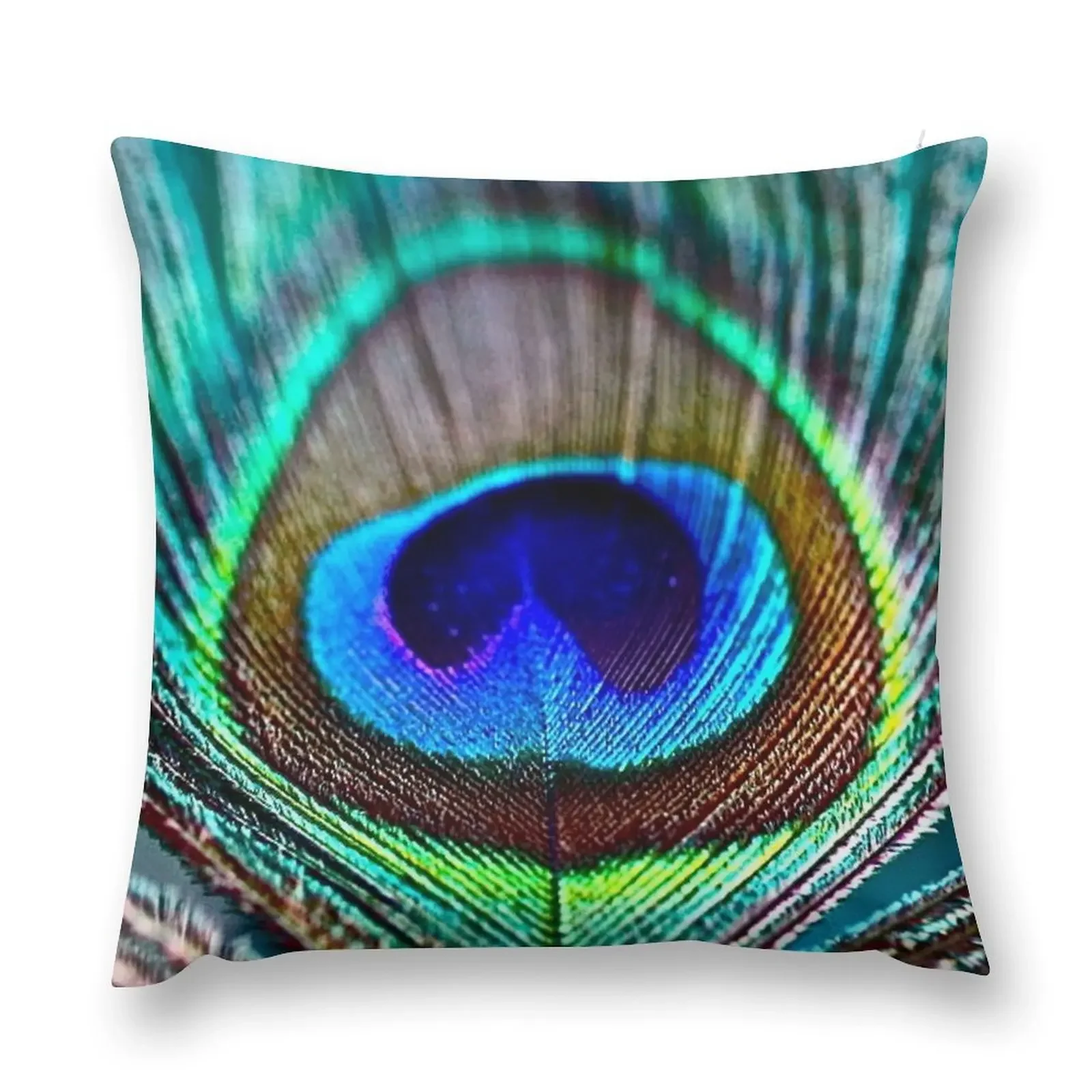 

Peacock Feather Throw Pillow Throw Pillow Sofas Covers Sitting Cushion pillow