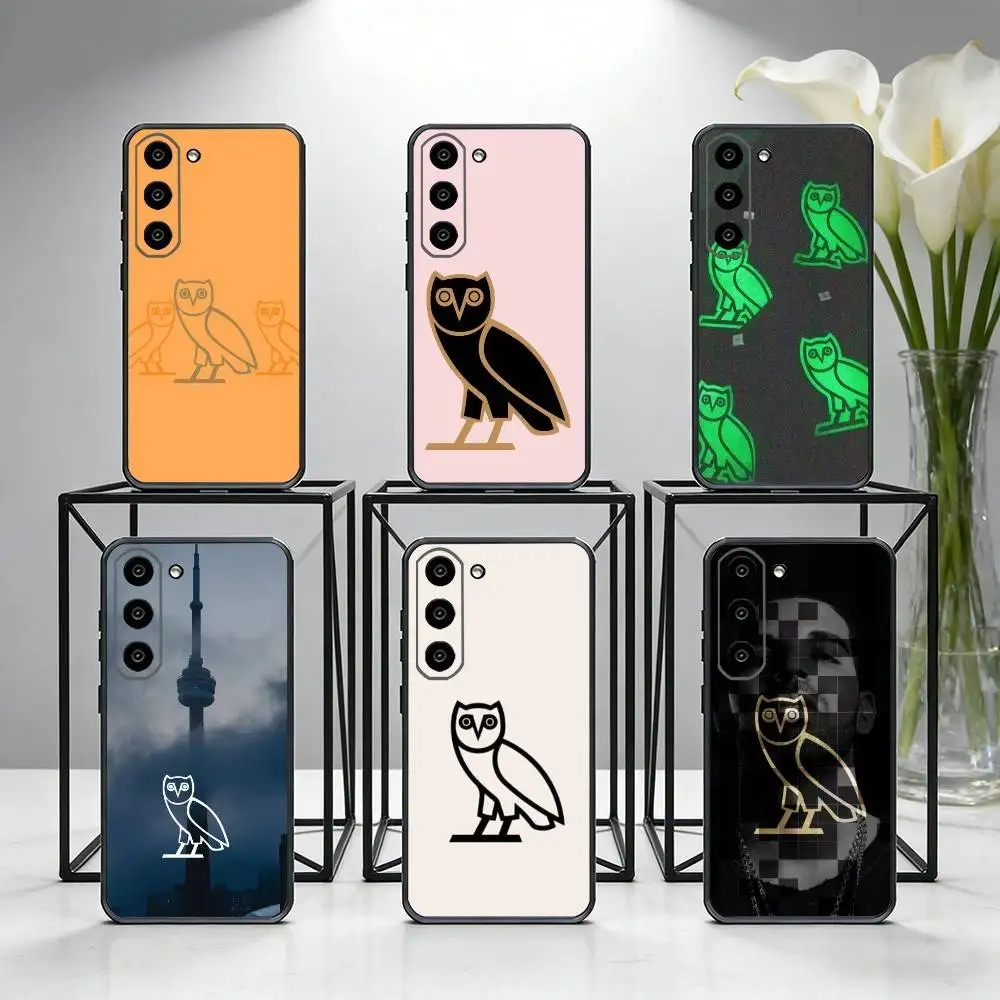 

D-Drake O-OvO OWL Phone Case For Samsung Galaxy A73,A72,A71,A70,A53,A52,A51,Others Soft Black Cover