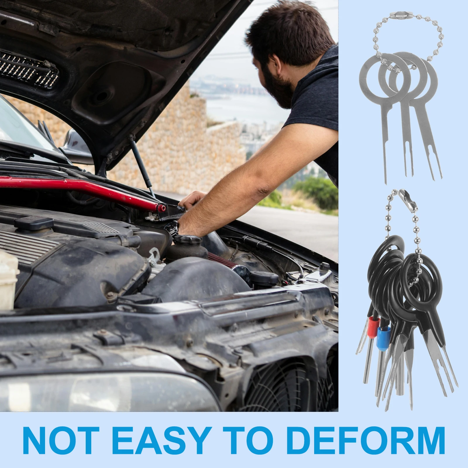 

14pcs Wire Terminal Wiring Harness Electrical Kit Plastic Pin Automotive Durable Reliable Versatile