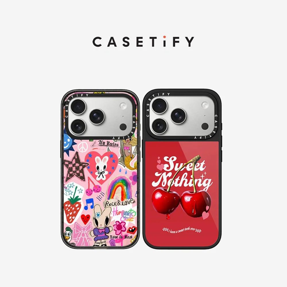 CASETiFY Love Is Real · Sweet Whispers Étui magnétique antichute pour iPhone 13 14 15 16 17 Pro Max Air Plus Housse de protection