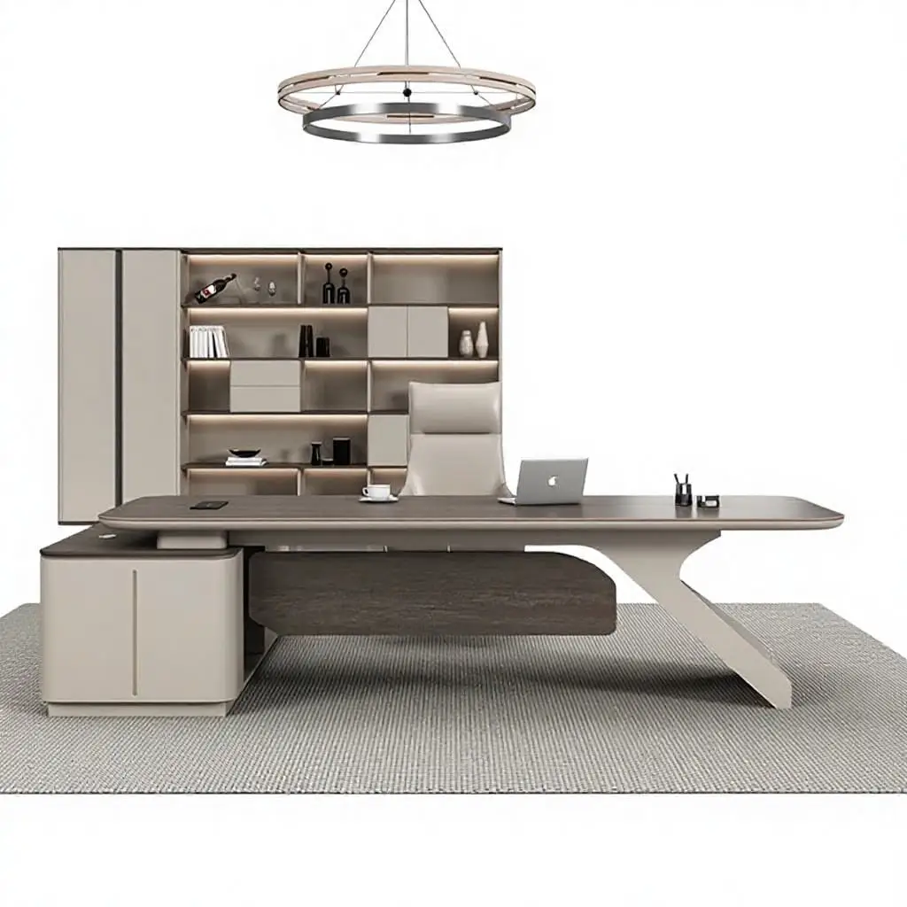 *Painted Simple Modern Office Desk Stylish Simplicity Modern Work Table Manager Office Desk