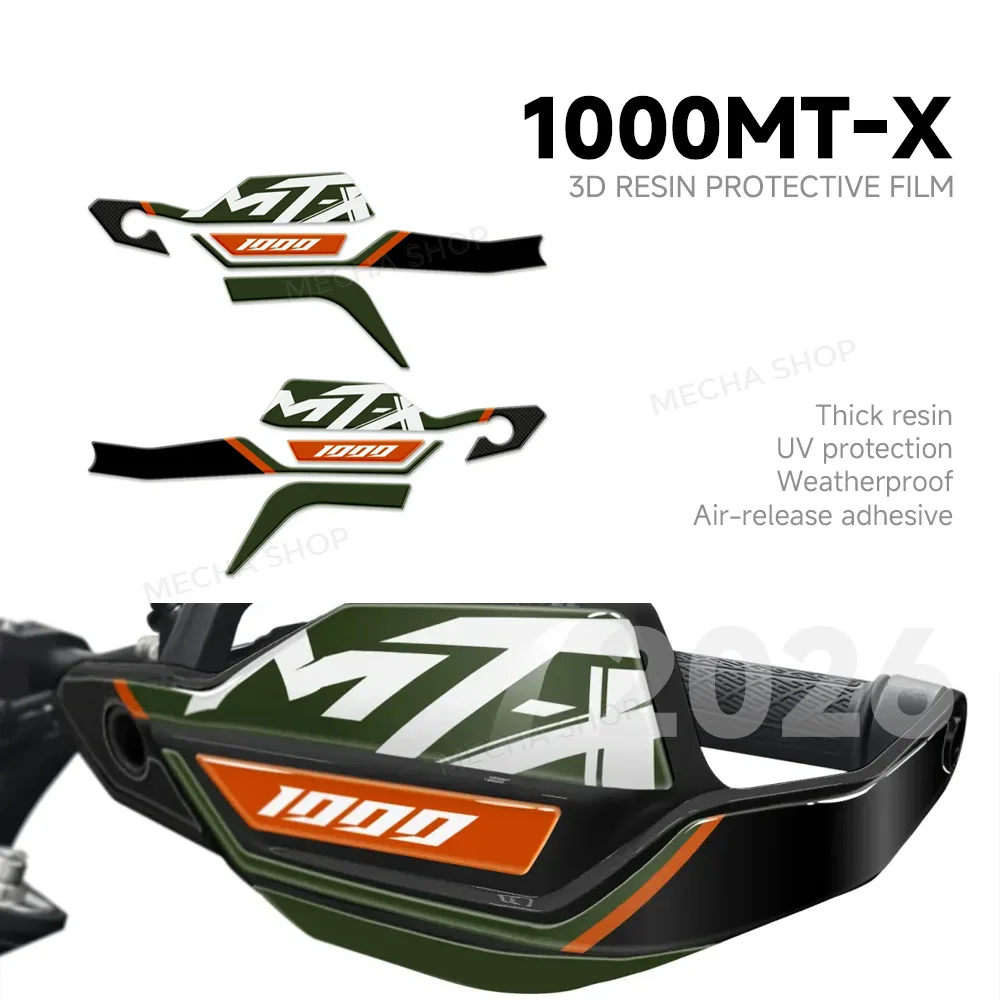 For CFmoto 1000MT-X 1000MTX 2026 Hand Guard Fairing 3D Decal Accessories 3D Resin Sticker Protection Kit
