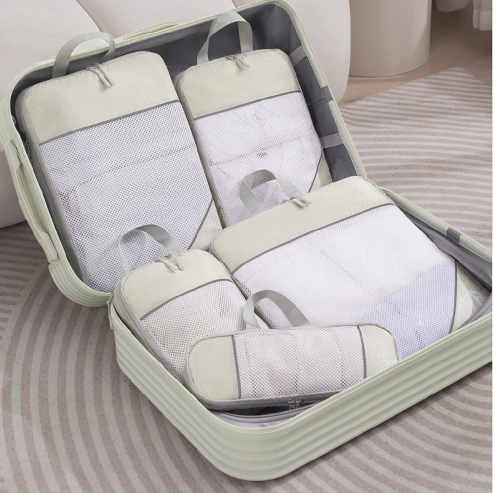 

5 шт., дорожная сумка-органайзер, большая вместительная портативная сумка для хранения багажа, дорожная спортивная сумка, уличная сумка для пешего туризма, кемпинга, пикника