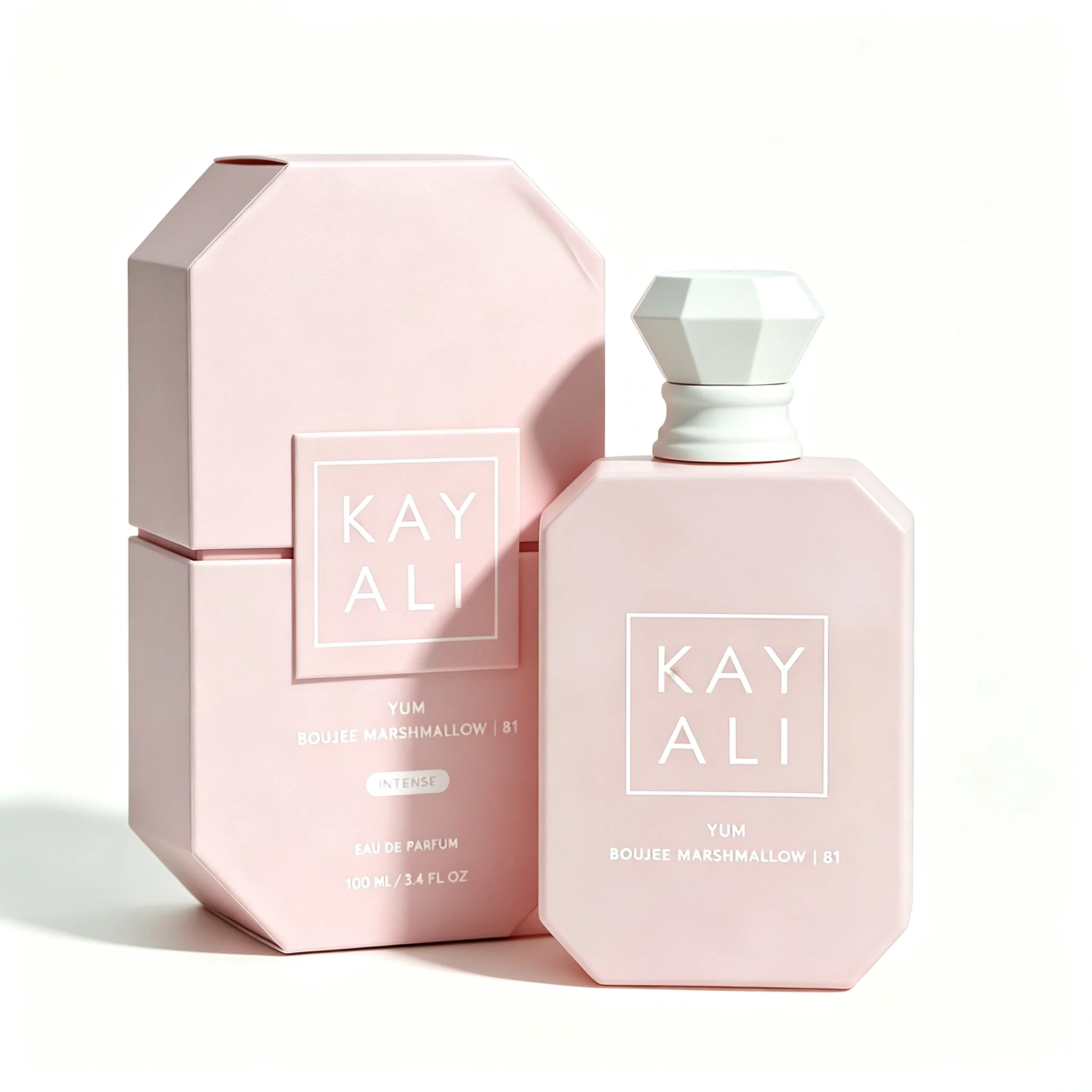 Yum Boujee Marshmallow 81 Eau de Parfum Intense, 100 ml Parfum gourmand chaud avec des notes de vanille fouettée, d'ambre sucrée et de musc crémeux