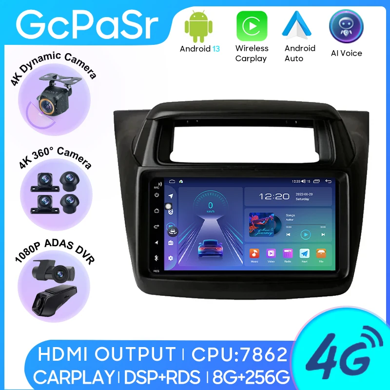 

Автомобильный радиоприемник Carplay для Mitsubishi Pajero Sport Triton 2014 навигация GPS Android Авто Bluetooth стерео экран № 2din 5G WiFi BT