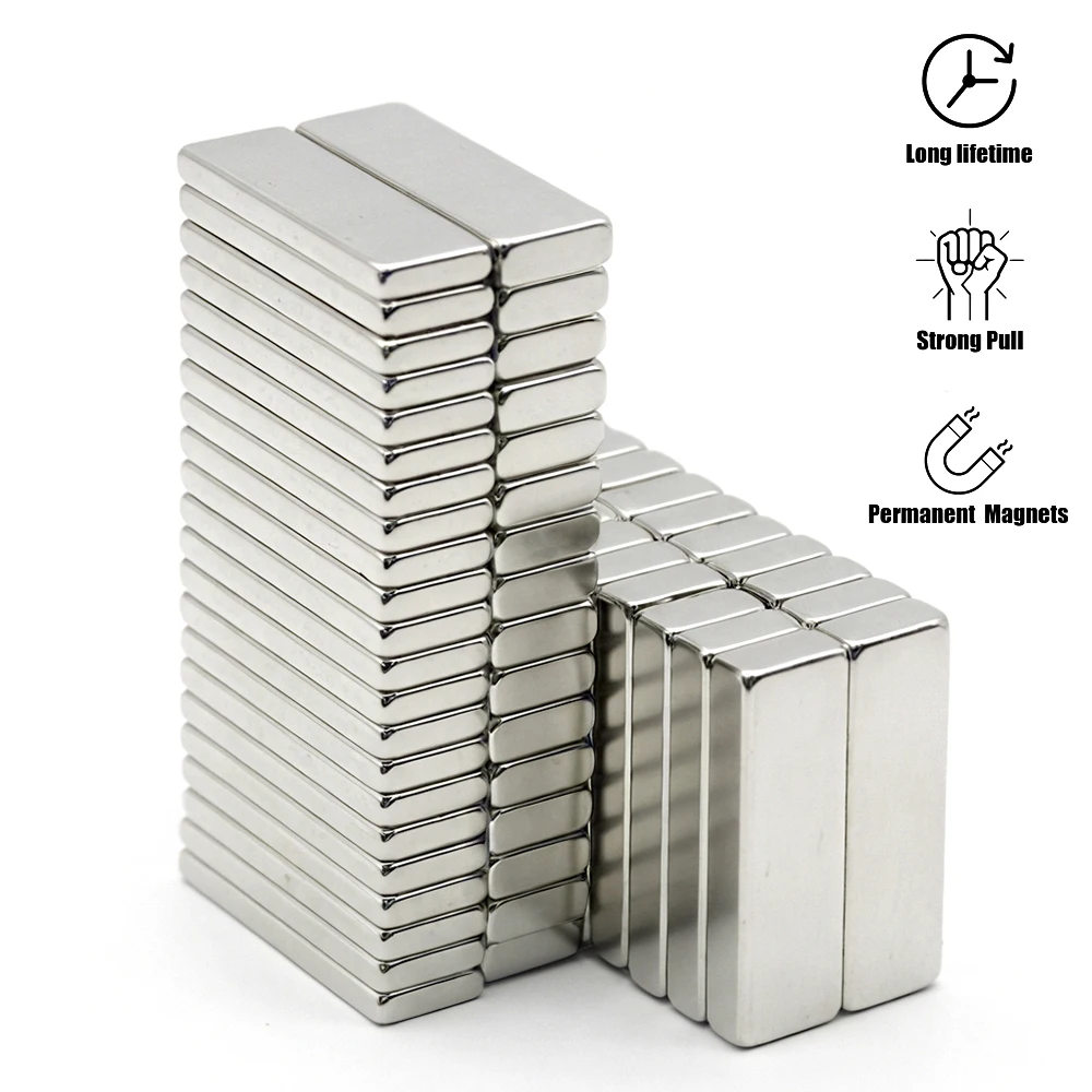 Super Powerful Small Neodymium Magnet Block N35 NdFeB Strong Permanent Magnetic imanes for Refrigerator Office Magnets