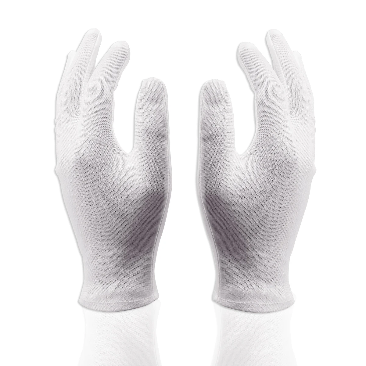 

8 Pairs White Nylon Gloves Lightweight for Film H ling Prevent Contamination Fingerprints Reusable Soft Comfortable