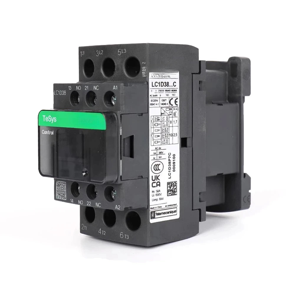 New Original Schneider Electric Contact LC1D38M7C Coil 220VAC Contactor Relay LC1-D38M7C 38A Load 18.5KW-380V Standard LC1D