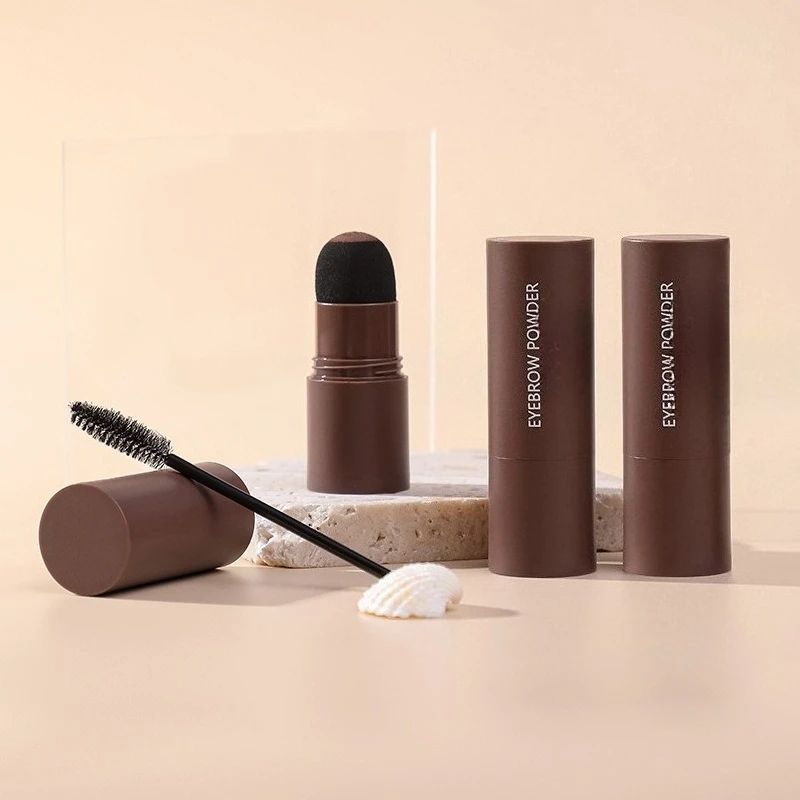 Langlebiges Augenbrauenpuder-Set – das One-Step-Augenbrauenpuder und Haaransatz-Make-up-Tool für die Schönheit, die beruhigende Menschen lieben