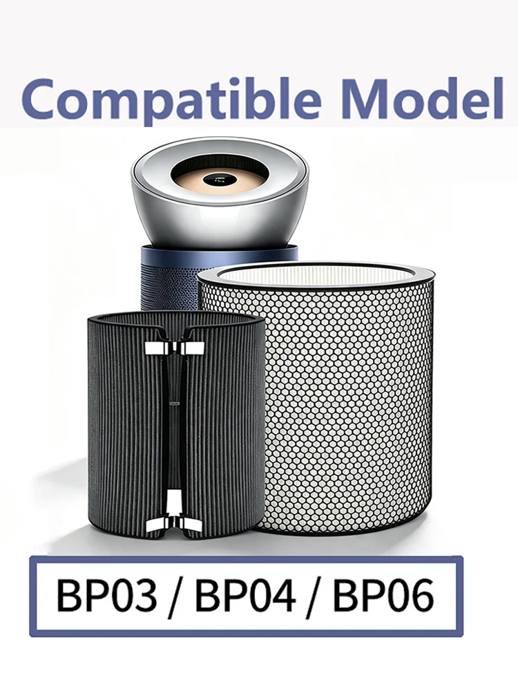 Compatible With Dyson Air Purifier Filter Cores BP03/BP04/BP06 For Deodorizing And Filtering PM2.5 The Fan Filter Net H13 HEPA