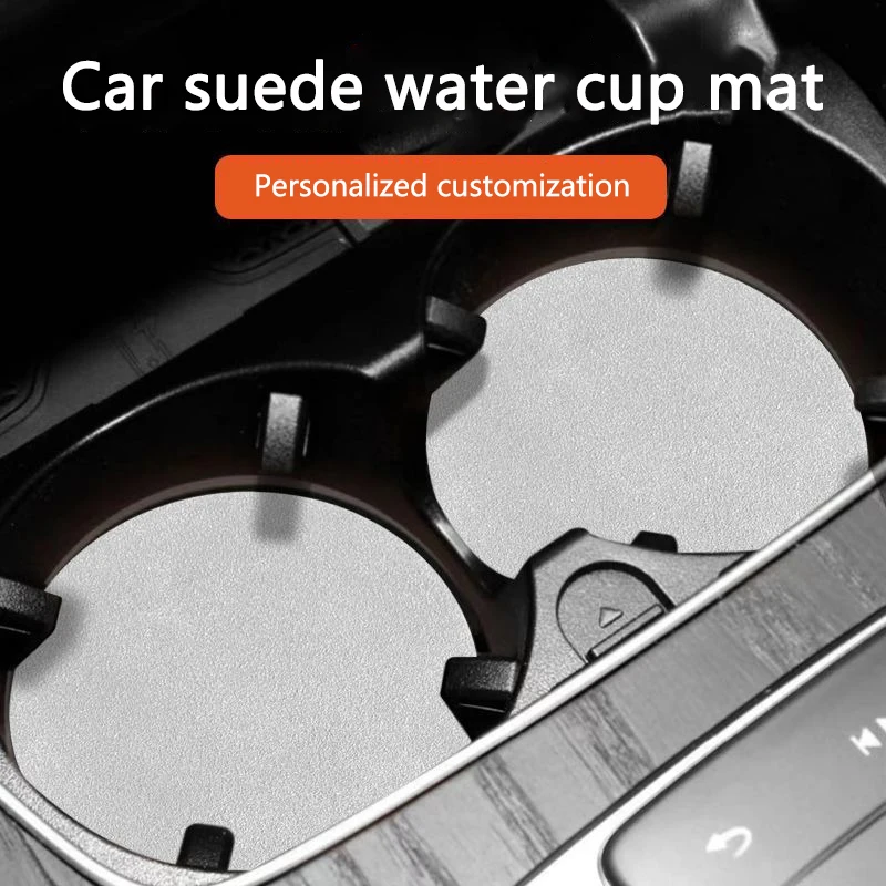 Fashion 2Pcs Car  Water Cup Coaster Bottle Holder Anti-slip Pad Interior Accessory For Lancia Ypsilon Delta Phedra STRATOS Y