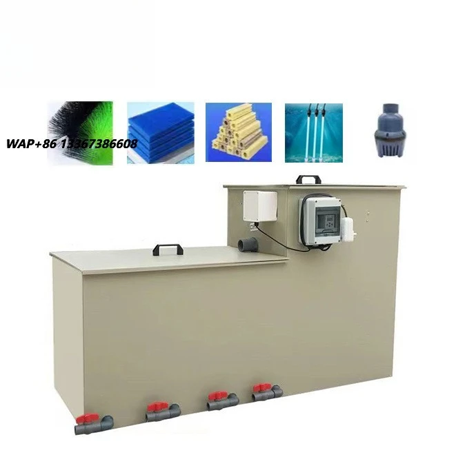 Aquarium Drum Filter Aquaculture Large Koi Pond Biofilter Rotary Drum Micromfilter