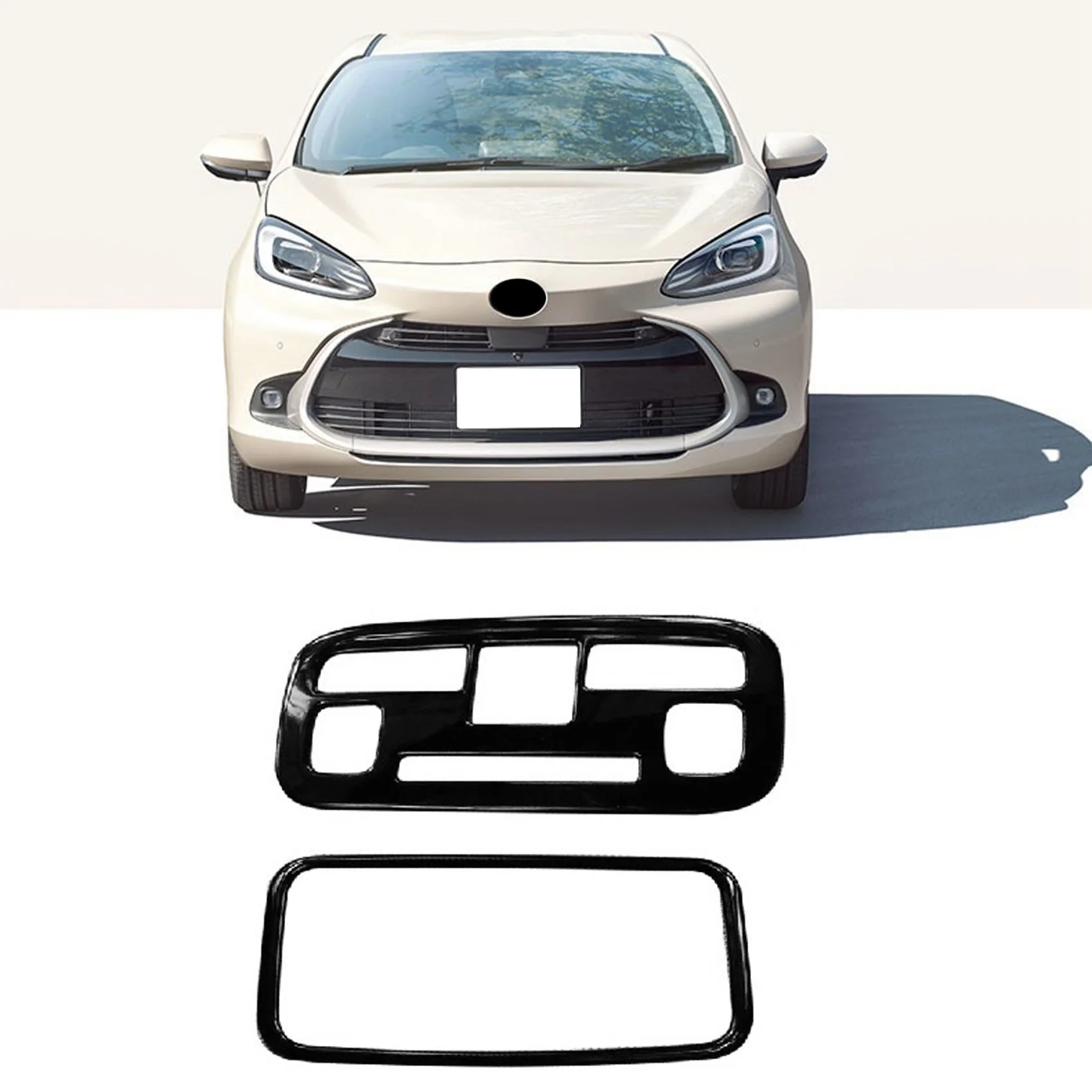 For Toyota Aqua 2021 2022 ABS Rear Reading Light Lamp Swtich Cover Sticker Molding Trim Auto