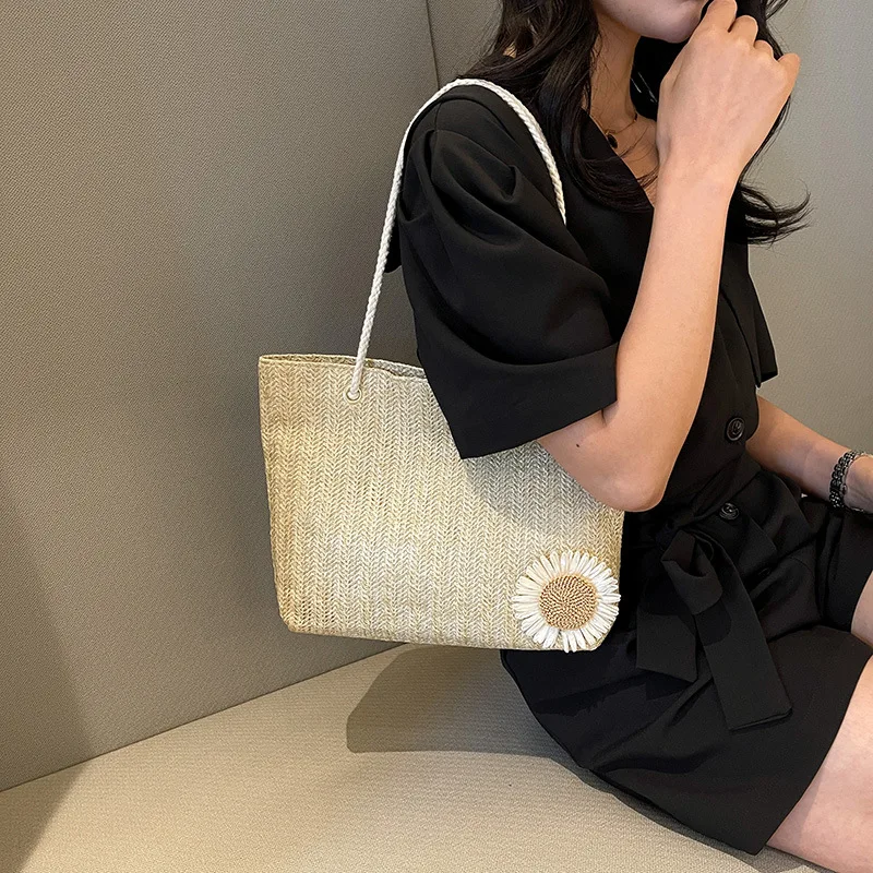 

Lightweight Commuter Bag Woven Bag Tote Bag For Everyday Outdoor Travel