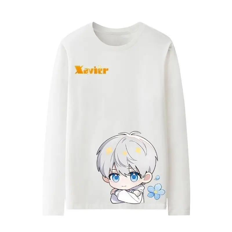 

Футболка Lov And Dp Spac Collaboration Long Slv для мужчин, осенний стиль, Shn Xing Hui, Qi Yu, Qin Ch, свободный крой