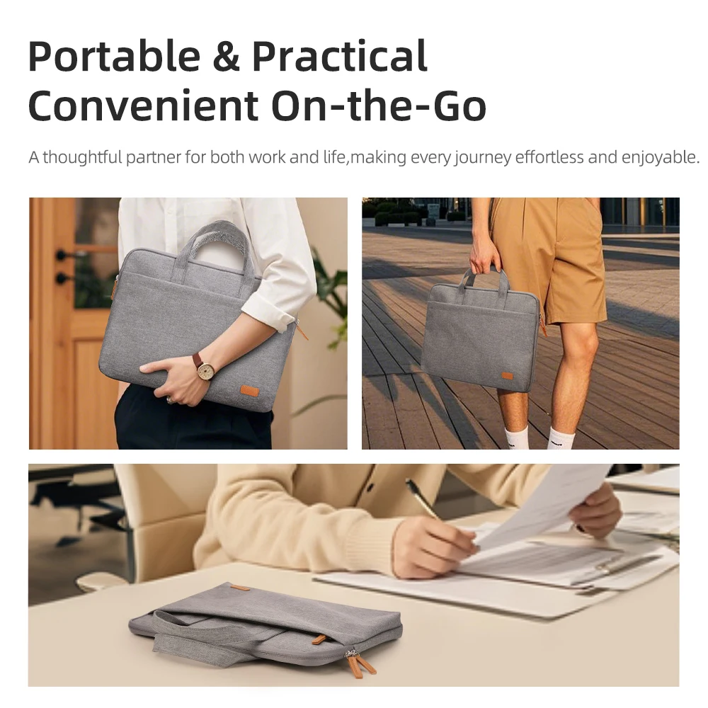 Tas Laptop ROCK untuk Macbook Pro Air 13.9 14.9 Inci HP Dell Lenovo Asus Huawei iPad Penutup Notebook Tahan Air Casing Pembawa