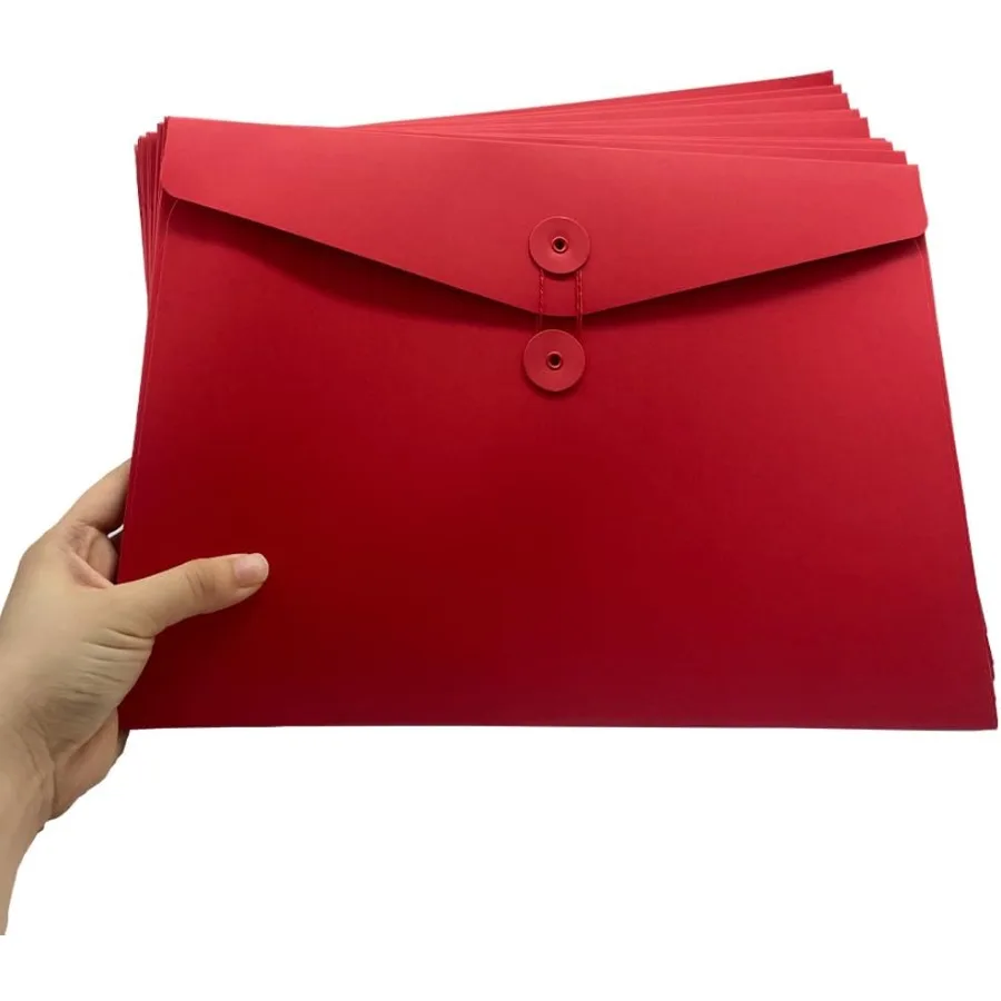 

10 шт., конверты из крафт-бумаги формата А4, портфель, колпачок для файлов, папка для документов с застежкой-нижкой, карманы для кошелька, файл B