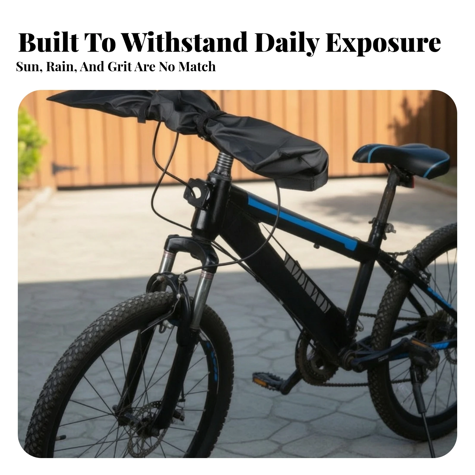 Handlebar Cover Dustproof Cycle Handlebar Cover with Hook-and-Loop Straps Lightweight Shield for Commuters