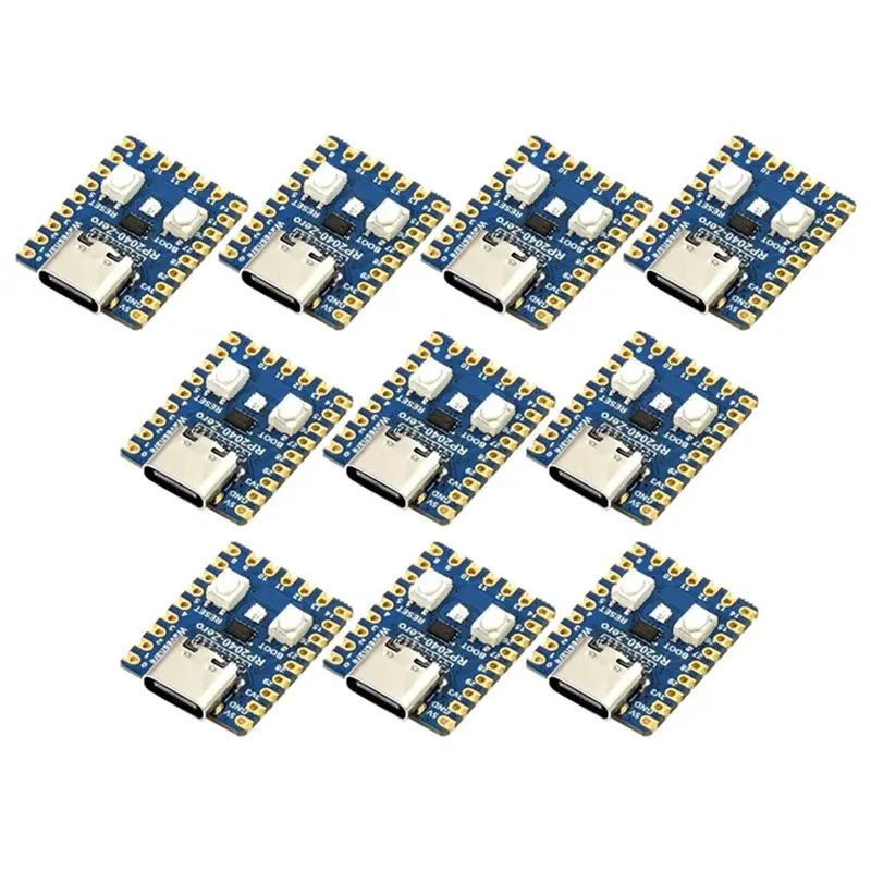 PHILE-RP2040-Zero Microcontroller Development Board For Raspberry Pi RP2040 Dual-Core Cortex M0+ Processor 2MB Flash 50Pcs