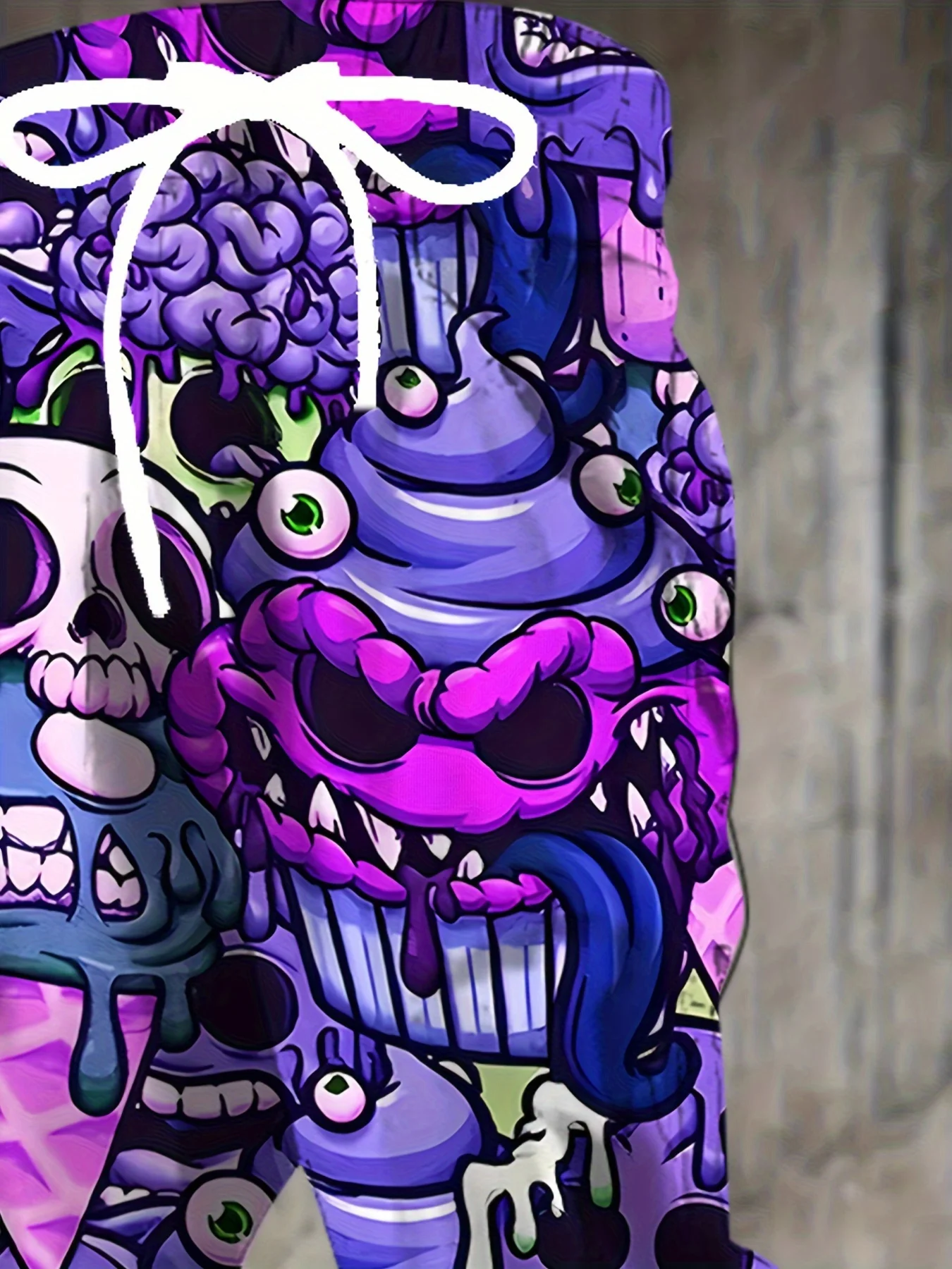 موضة الرجال 2025 Sweatpants الجمجمة المطبوعة ركض سليم صالح السراويل سراويل صالة غير رسمية مع جيوب الخريف الشتاء الشارع الشهير #5