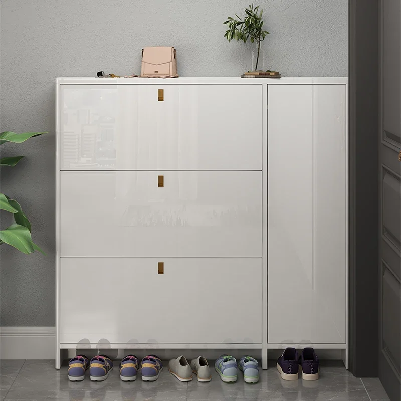Multi Layer Shoe Rack Entryway Wooden Storage Cabinet Universal Designer Shoe Organizer for Home Hotel