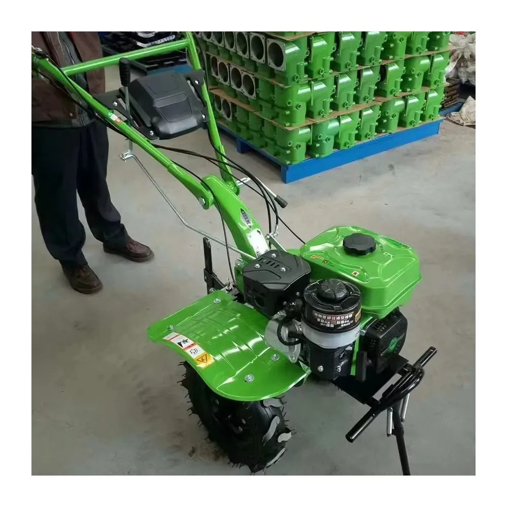 Agricultural Farm Diesel Engine Cultivators Machine Price / Hand Micro Garden Walking Wheel Tractor Mini Rotary Power Tiller